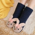 thumbnail image 2 of Ankle Socks for Women Carrot Lamb Fleece Anti-Slip Mid Calf Sleep Cozy socks, 2 of 4