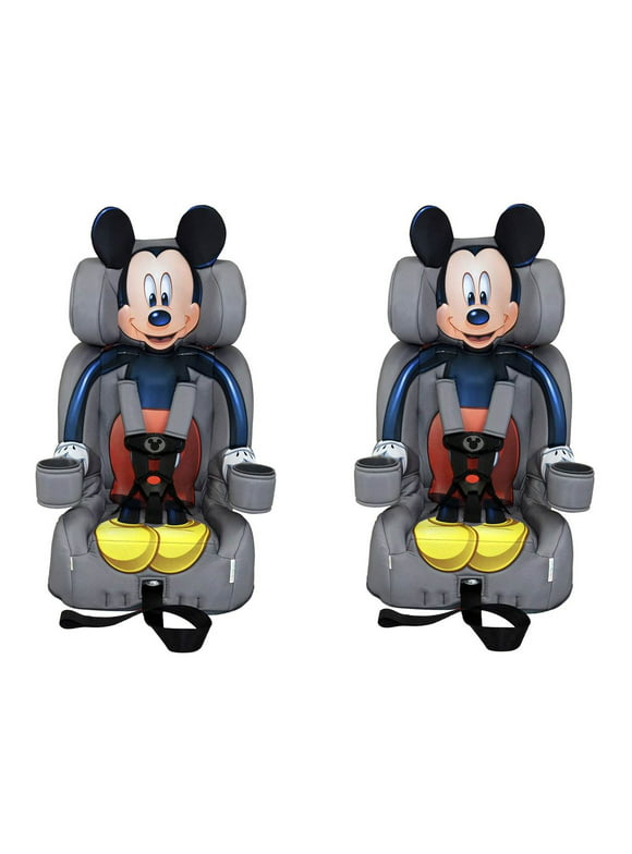 Kids Embrace Disney Mickey Mouse Combo Harness Booster Toddler Car Seat (2 Pack)