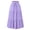 Purple, variant on jinghuiyue Womens Casual Midi Skirts A-Line Flowy Elastic High Waist Tiered Pleated Long Skirt Beach Vacation Trendy M