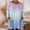 A256 Light Blue, variant on Tunic for Women Round Neck Long Sleeve Casual Loose Fit Two Tone Ombre Color Block With Pockets Stretchy Comfort Longline Spring Autumn Pullover Tops