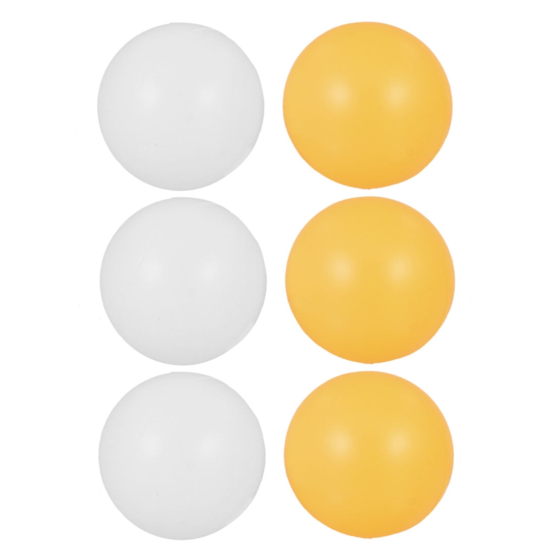 Unique Bargains 6 Pcs Packed Recreational Plastic Ping Pong Table Unique Bargains 6 Pcs Packed Recreational Plastic Ping Pong Table Tennis White Orange