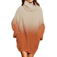 thumbnail image 1 of LAICAIW Robe Chandail Longue Ample à Col Roulé Oversize pour Femmes, 1 of 6
