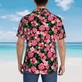thumbnail image 4 of Yiaed Blooming Meadow Print Hawaiian Shirt for Men Short Sleeve Button Down Shirts Beach Shirts for Men,XX-Large, 4 of 7