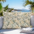 thumbnail image 3 of Throw Pillow Covers 24x24 Inch Set of 2, Sage Green Yellow Botanical Waterproof Outdoor Pillow Covers, Spring Summer Vintage Decorative Cushion Pillowcases for Couch, Sofa, Bed, Garden, Patio, 3 of 9