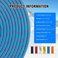 thumbnail image 3 of Arborist Rigging Rope Bull Rope, 1/2 Inch Outdoor 48 Strands Polyester Static Climbing Rope for Rappelling Tree Work Swing Rescue Safety Escape Hiking Camping Mountaineering Caving, 3 of 6