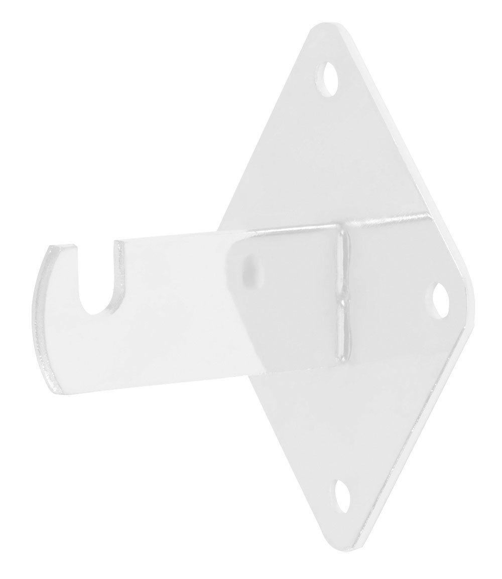 Grid Wall Mount Brackets for Wire Grid and Slatgrid Panels White 15