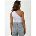 thumbnail image 4 of Slim Fit Asymmetrical Collar Cut Out Body Top, 4 of 5