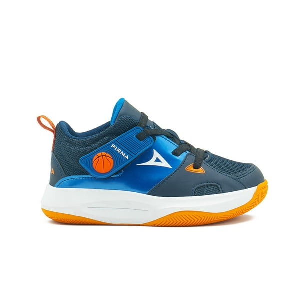 Tenis Pirma Para Niño Deportivos Basquetbol Antiderrapante azul marino 15