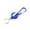 Blue, variant on Retractable Keychain Badge Reel with Carabiner Clip for ID Pass and Keys, Purple, 1 Pack