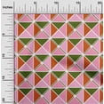thumbnail image 2 of oneOone Polyester Spandex Pink Fabric Geometric Sewing Material Print Fabric By The Yard 56 Inch Wide, 2 of 4