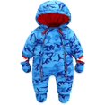 thumbnail image 1 of Combinaison de Neige pour Bébé Combinaison à Capuche d'Hiver Fermeture Éclair devant, 1 of 7
