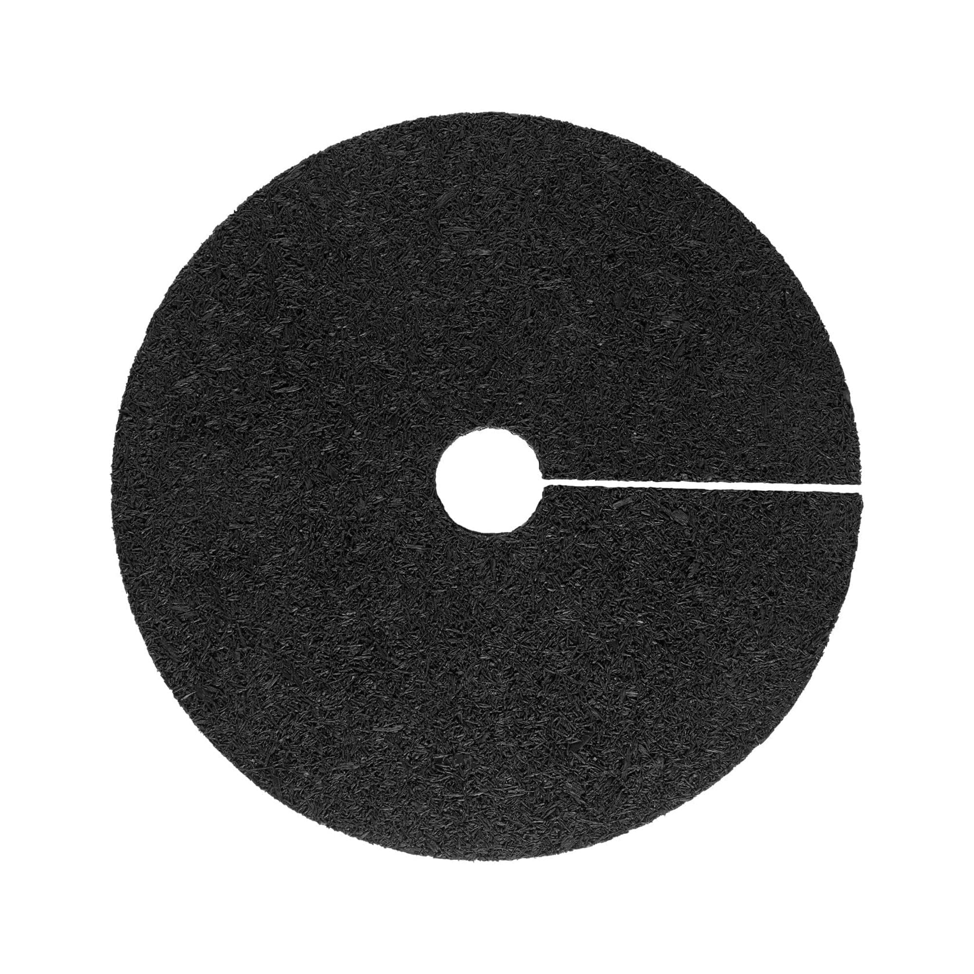 GroundSmart 24" Black Rubber Mulch Tree Ring, 3 Pack