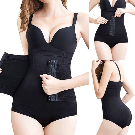 

Huachen Women Adjustable Belts Eeduce Weight Sports Bodybuilding Tunic Corset Shapewear Black/XL/XXL