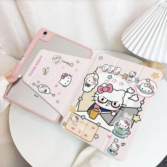 Hello Kitty iPad Pro2024 Protective Case 11/13 inch Air 6/5/4 Tablet Case