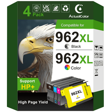 962XL Ink Cartridge Compatible for HP 962 XL 962XL Combo Pack for Use with HP OfficeJet Pro 9010e 9015e 9025e 9018e 9020e 9012e 9014e 9019e 9022e 9028e Printer
