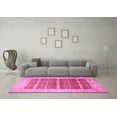 thumbnail image 3 of Ahgly Company Indoor Round Oriental Pink Traditional Area Rugs, 6' Round, 3 of 4