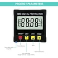 thumbnail image 3 of Medidor de ángulos digital profesional, regla de ángulos electrónica de alta precisión, medidor de ángulos para carpintería, construcción y maquinaria, 3 of 5