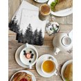 thumbnail image 4 of Black Mist Forest Kitchen Dish Towels for Drying Dishes Set of 3, Retro Country Watercolor Tree Scenery Waffle Weave Microfiber Hand Tea Bathroom Towels Quick Dry & Absorbent Towel 15.7x23.6, 4 of 7
