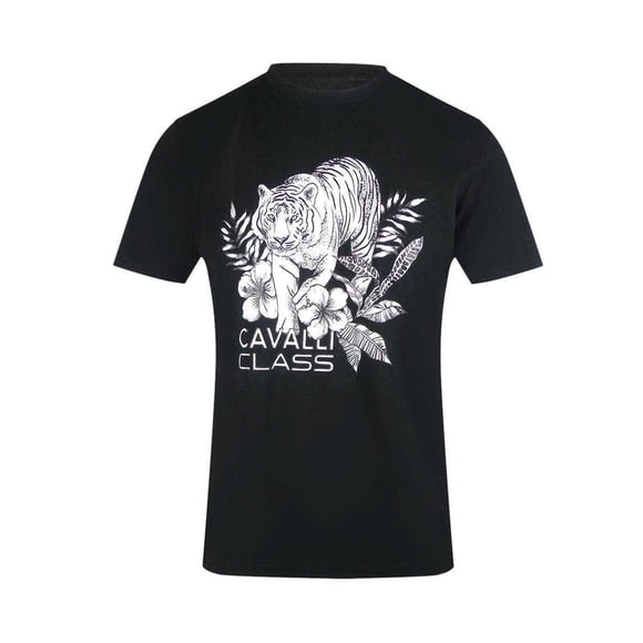 Cavalli Class Mens Tiger Logo T-Shirt