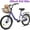 Purple, variant on POVANLI 20" Kids Bike for 5-8 Boys & Girls with Basket, Rear Seat, Chain Guard, Coaster Brake & V-Brake, Children's Lightweight Steel Frame Bicycle, 85% assembled for Children's Gift (Pink)