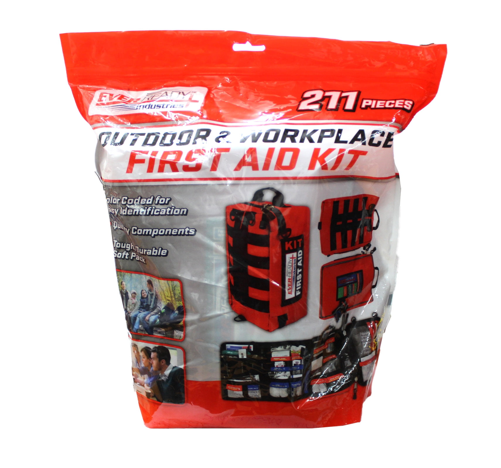 EVERREADY Industries Outdoor & Workplace First Aid Kit 211 Pieces
