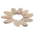 thumbnail image 4 of Rongfmy 10 Pièces Bois Tranches Arbre Rond Disques Rustique Mariage Ornements de Noël, Ovale, 4 of 7