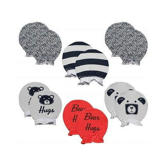 BornCare BM 602 Mittens Baby Shower Gift Set, Blue - Pack of 6