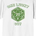thumbnail image 2 of St. Patrick's One Lucky Guy Crew Neck Short Sleeve Men's White T-shirt-XXL, 2 of 4
