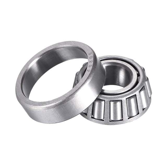 Conjunto de Cono y Copa de Rodamiento Cónico de Acero Cromado Métrico, 15x35x12mm
