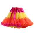 thumbnail image 4 of Women Fashion Solid Color Lace Up Bow Puffy Skirt Handmade Skirt Performance Skirt Orange One Size, 4 of 4