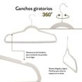 thumbnail image 3 of Set De 30 Ganchos De Ropa Terciopelo Antideslizantes, 3 of 5