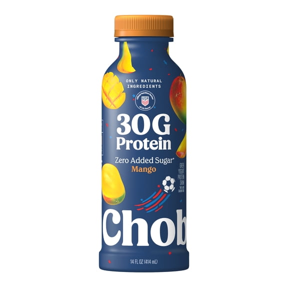 Chobani 30G Protein Low-Fat Greek Yogurt Drink Mango 14 fl oz Bottle