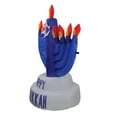 thumbnail image 2 of Northlight 42" Pre-Lit Inflatable Outdoor Hanukkah Menorah - Blue/Orange, 2 of 2