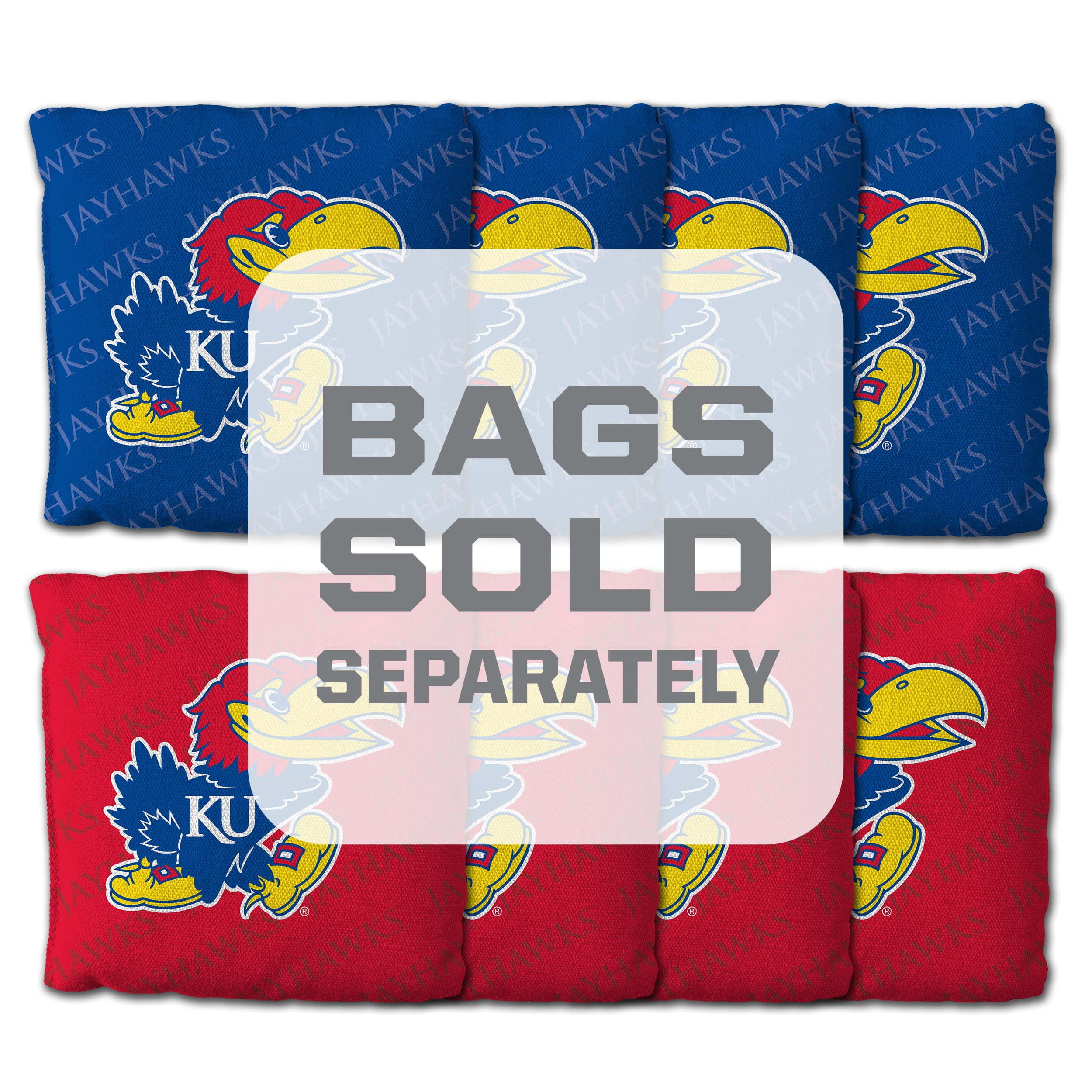 YouTheFan NCAA Kansas Jayhawks 2' x 3' Cornhole Game No Bags