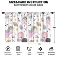 thumbnail image 2 of Blackout Kids Curtains,White Fairy Flower Pattern Childrens Insulated Curtains Set Of 2,Bedroom Essentials,Toddler Room Decor 42"x54", 2 of 5