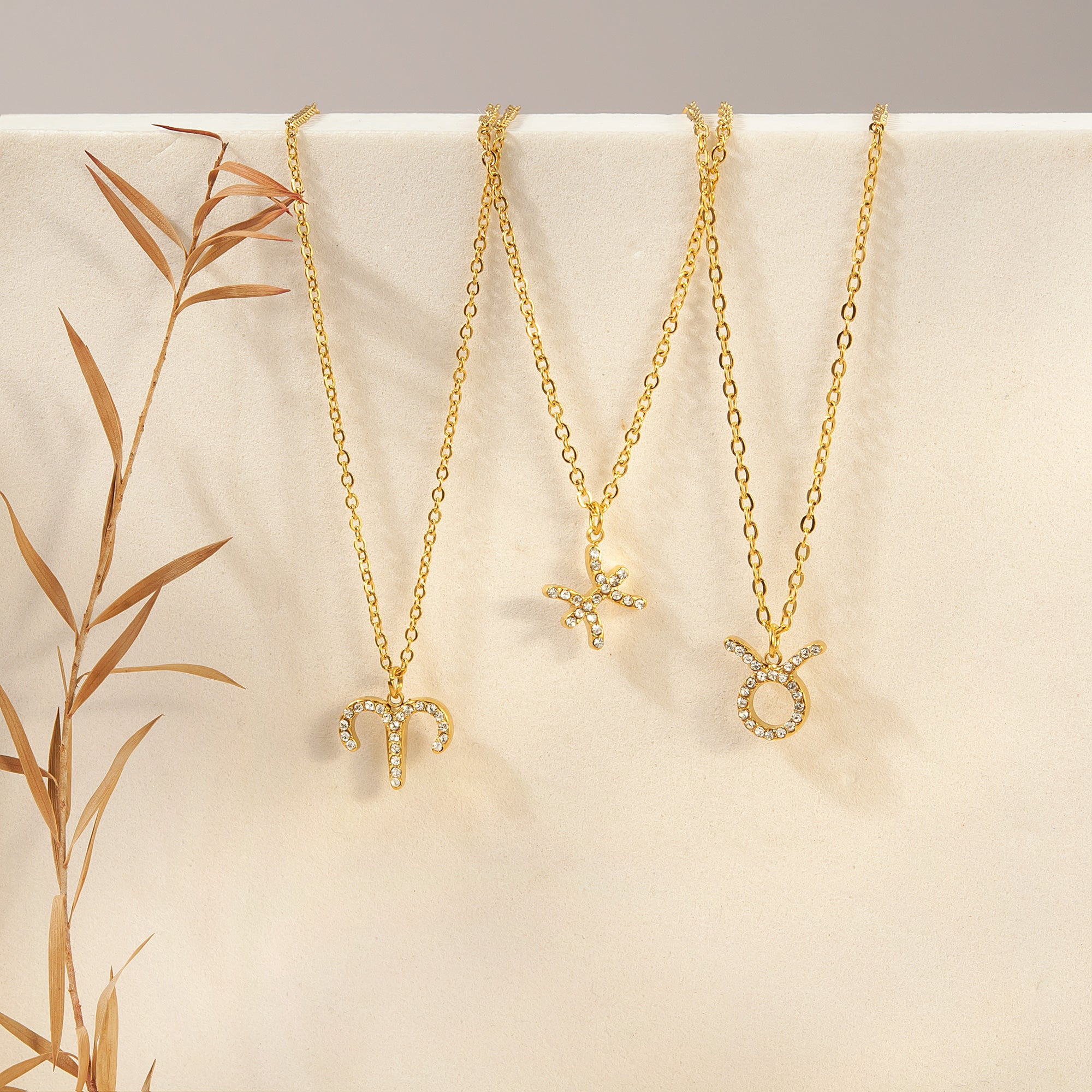 Anavia Constellation Necklace Diamond Gold Zodiac Necklace Jewelry Astrology Jewelry Necklace for Mom Birthday Gift