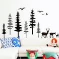 thumbnail image 2 of Naiovety 2 uds pegatina de pared oso árbol bosque póster personalidad moderna papel pintado creativo Fondo hogar para sofá TV dormitorio Decoración del hogar Naiovety HA078308-00, 2 of 6