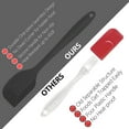 thumbnail image 4 of Silicone Spatula Set 6 Pieces Food Grade Kitchen Utensils with Silicone Brush Heat Spatula - black, 4 of 6