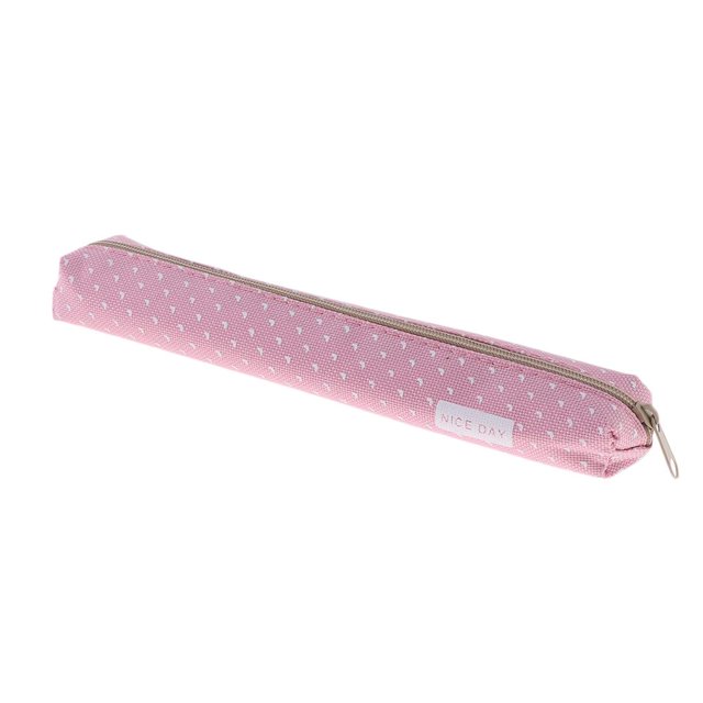 Estudiantes De La Estuche De Lápices Maquillaje Bolsas De Cosméticos Bolsas Con Cremallera Bolsas Para Mujeres Rosado Soledad Bolsa de organizador de papelería