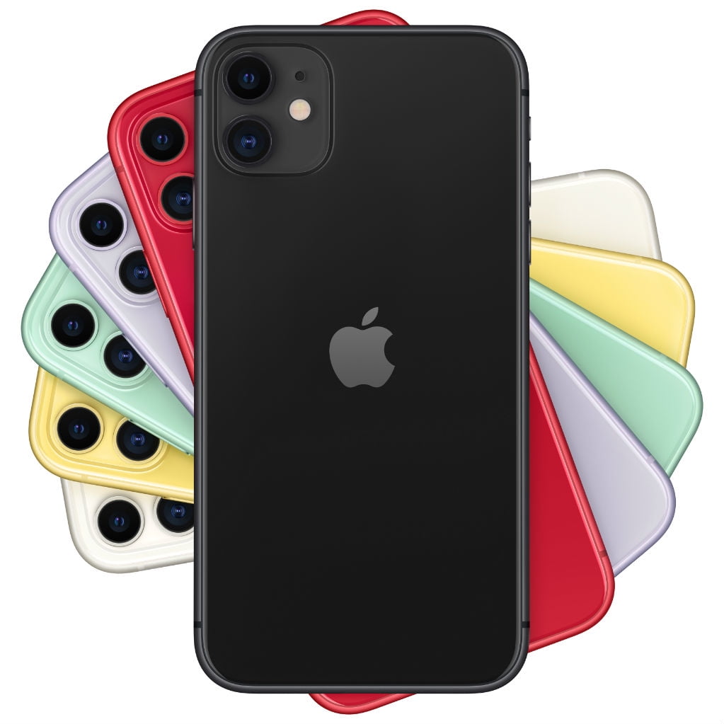 AT&T Apple iPhone 11 64GB, Black - Walmart.com
