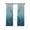 Turquoise Blue, variant on Sage Green Gray Ombre Blackout Curtains, Light Blocking Print Window Curtains, Black Hockey Sticks Minimalist Style Thermal Insulated Window Drapes for Living Room 2 Panels, 104"W x 72"L
