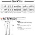 thumbnail image 3 of Lilgiuy Summer New Solid Pocket Bandage Straight Elastic Waist Fashion Casual Full Length Pants Ease into Comfort Barely Bootcut Dress Pants, 3 of 5