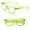 Green, variant on 2 Pairs Transparent Neon Color Deluxe Reading Glasses - Comfortable Stylish Simple Readers Magnification +3.00