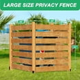 thumbnail image 5 of Outdoor Privacy Screen Privacy Fence Panels for Outside, 3 Panels 36"W X 48"H Wood Decorative Fence,Pool Equipment Enclosure, Patio Garden Fence Perfect to Enclose Trash Cans and Air Conditioner, 5 of 9