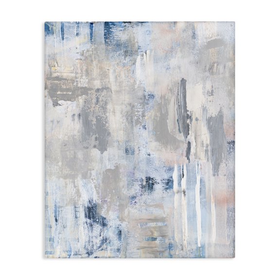 Stupell Industries Contemporary Modern Abstract Cascading Blue Pink Grey Composition Canvas Art, 16 x 20, by Robin Maria