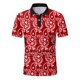 thumbnail image 4 of Pack Playeras Hombre Moda Hombre Primavera Verano Casual Manga Corta Cuello Vuelto Camisetas Estampadas Blusa Superior, 4 of 5