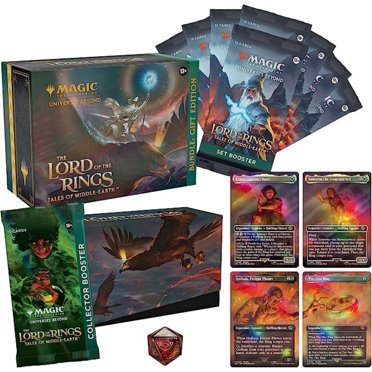 Magic: The Gathering Lord of the Rings Tales of Middle-Earth Bundle Gift Edition - 8 Set Boosters