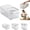 small, variant on Rice Flour Storage Container with Sliding Lid - 33 Lbs Large Rice Container, Tall and Narrow Food Storage Flour Bin for Kitchen Pantry Grains, Pet Dog Cat Food Storage Container