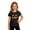 AB480 Black, variant on Bainana Halloween T-Shirts For Girls Size 4-5 Years Cute Face Print Short Sleeve Tshirts Toddler Daily Wear Outfits White