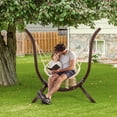 thumbnail image 7 of ONCLOUD Hammock Chair Stand Only, Heavy Duty Wooden Hammock Stand for Various Hammock Chairs, Solid Wood Swing Stand for Patio, Garden, Yard, 7 of 7